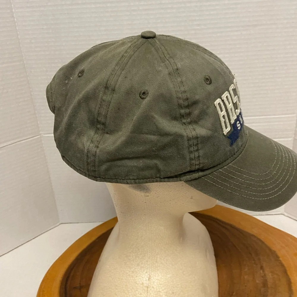 Retro BASS PRO Shops Olive Camo Green Canvas Cap